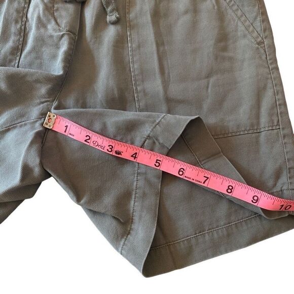 Talbots XS drawstring green elastic waist shorts - Picture 2 of 7